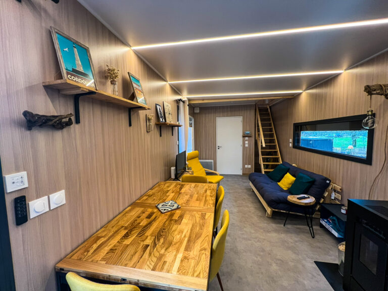 Séjour et salle à manger en bois